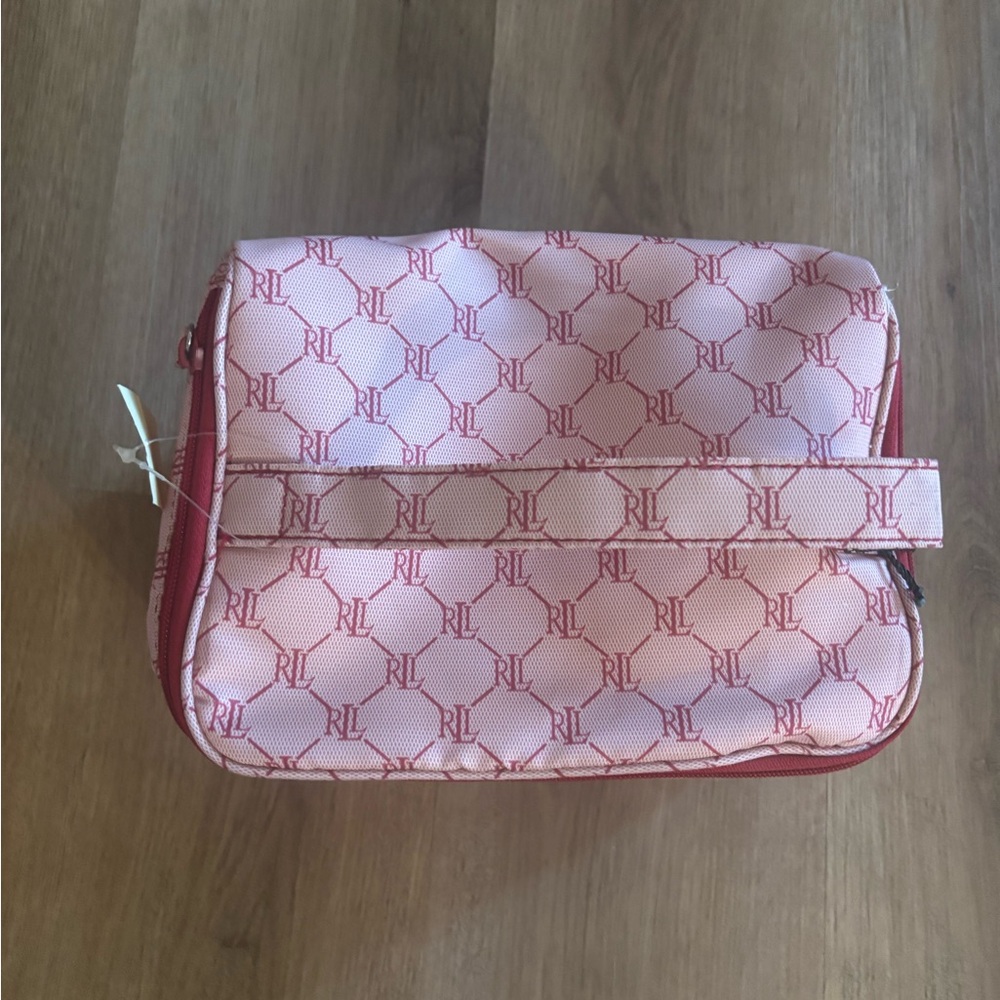 Ralph Lauren Pink and Red Geometric Accessory 2 pc set